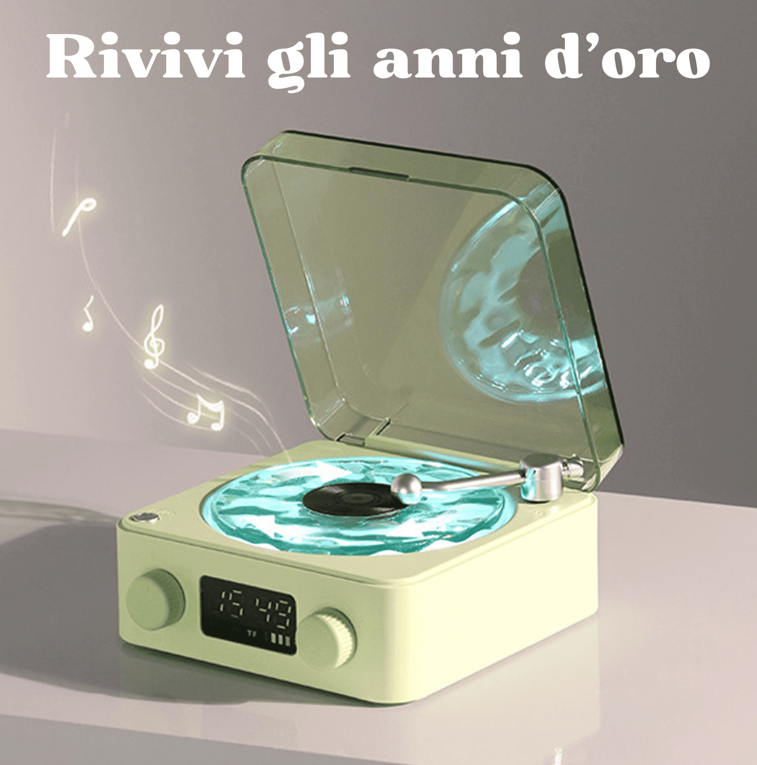 DREAMLAMP™ | Giradischi Bluetooth con Proiettore Magico