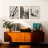 New York City Set of 3, Aesthetic Vintage Posters, Black And White Photo Gallery, USA Travel Gift, Vintage Gallery Set